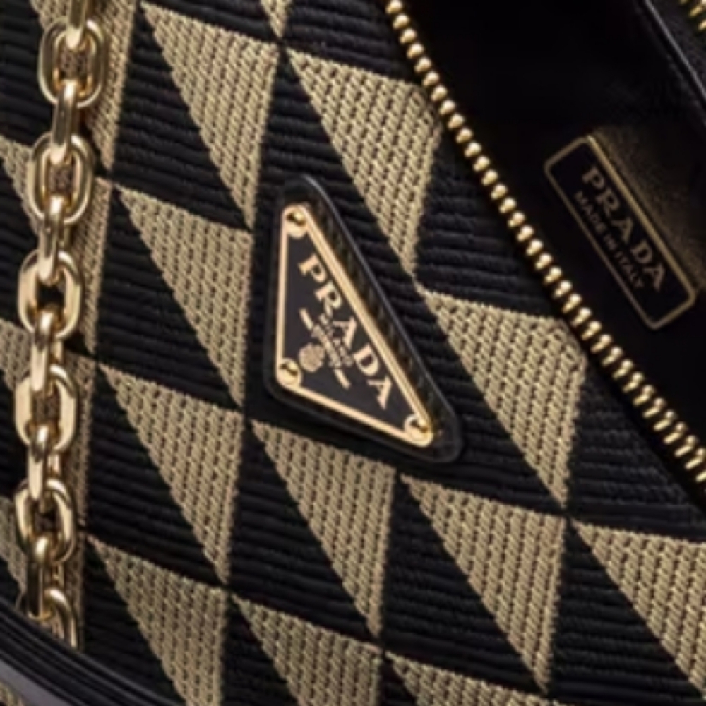 PRADA Embroidered Jacquard Bag - Picture 15 of 17